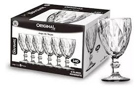 Jogo de 6 Taças Diamante